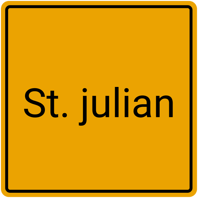 Meldebestätigung St. Julian